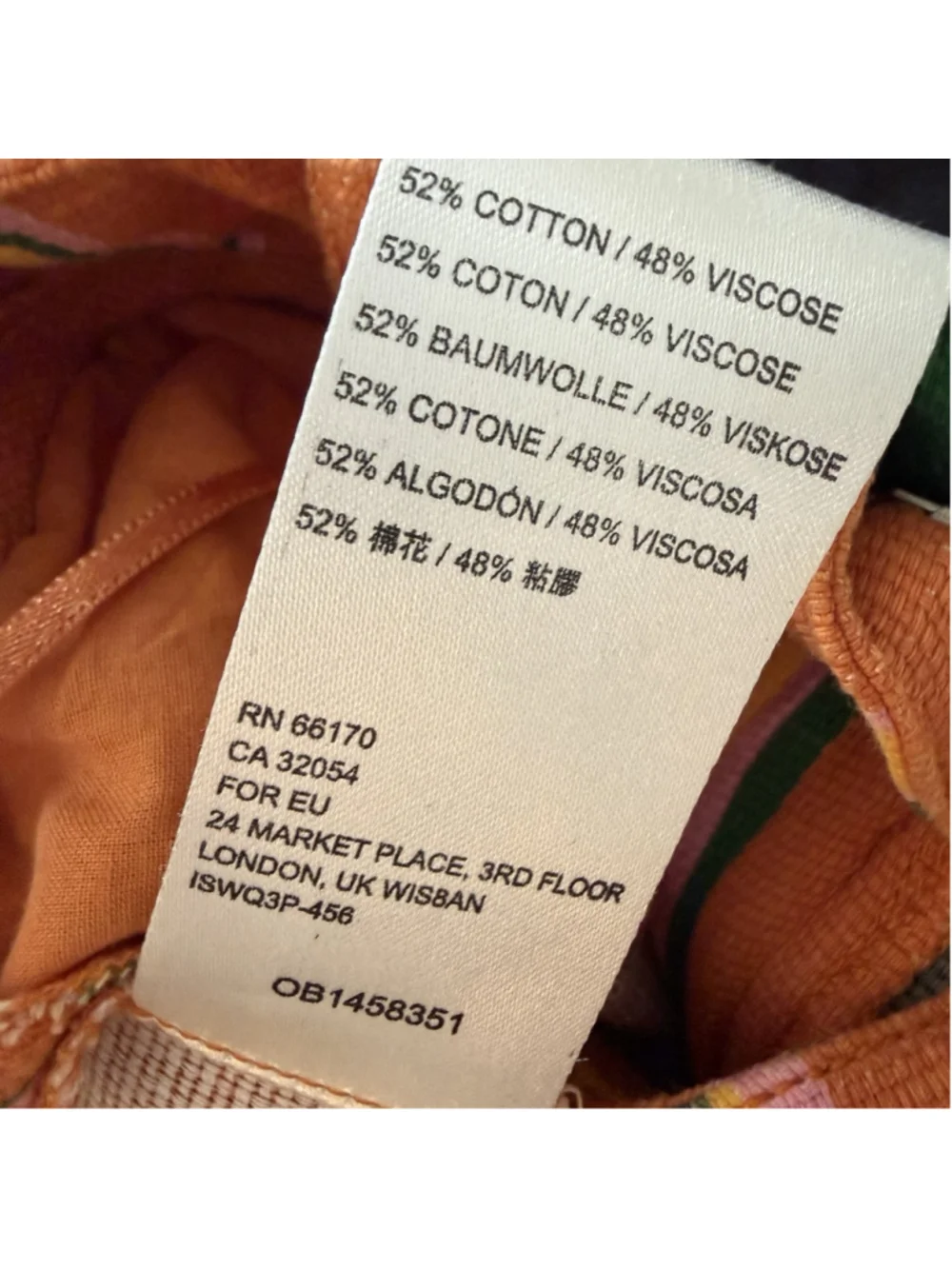 NEW Free People La Paz Organic Cotton Orange Stripe Crop Pants Boho Retro Sz 0